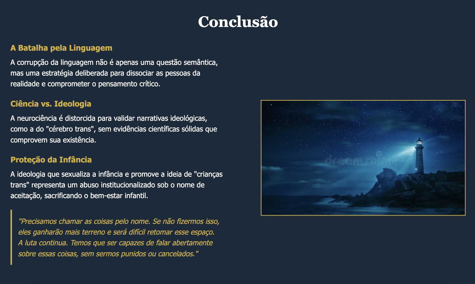 sacrifícios ideológicos