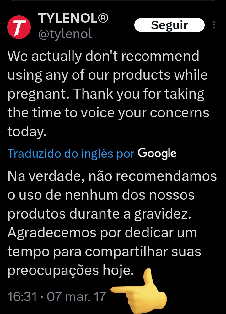 Tylenos causa autismo