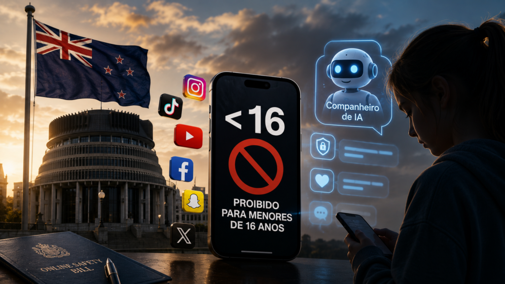 Nova Zelândia propõe proibir redes sociais