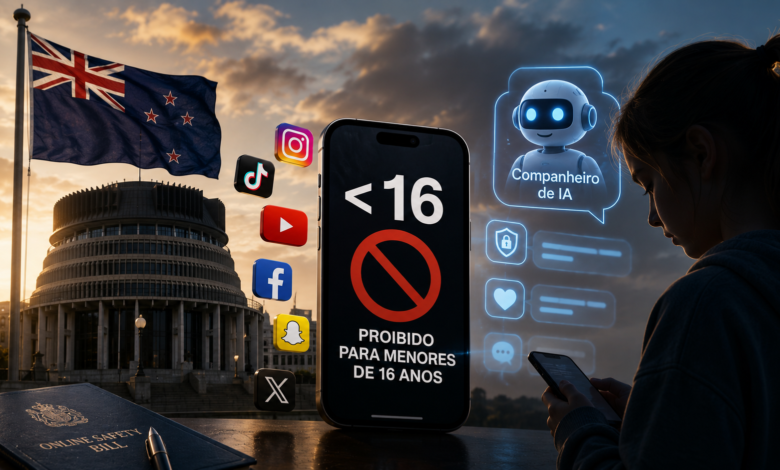 Nova Zelândia propõe proibir redes sociais