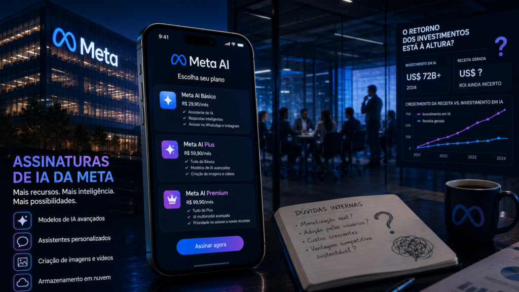 Meta amplia assinaturas de inteligência artificial