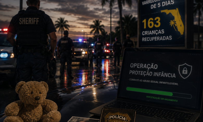 Flórida (EUA) recupera 163 crianças
