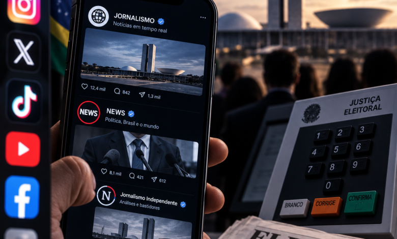 Jornalistas lideram preferência para conteúdo eleitoral nas redes sociais
