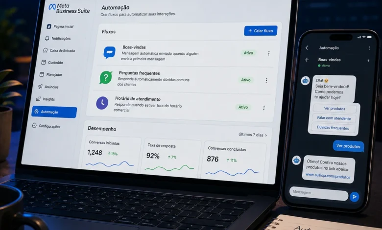 Automação do Meta Business Suite