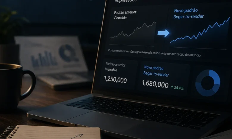 Google AdSense muda contagem de impressões