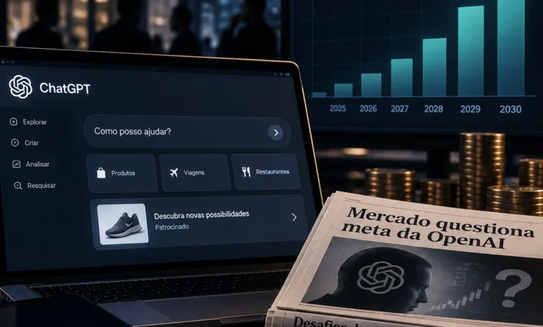 OpenAI projeta US$ 100 bilhões com publicidade até 2030
